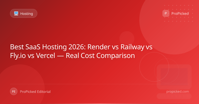 Best SaaS Hosting 2026: Render vs Railway vs Fly.io vs Vercel — Real Cost Comparison - Hosting | ProPicked